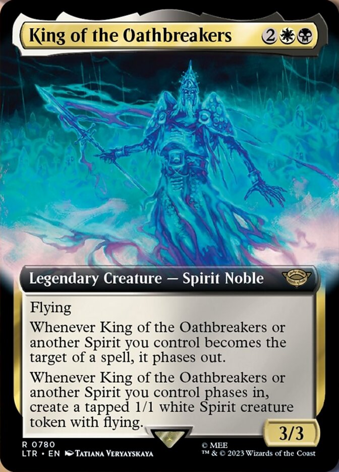 King of the Oathbreakers (Extended Art) (Surge Foil) [The Lord of the Rings: Tales of Middle-Earth] | Shuffle n Cut Hobbies & Games