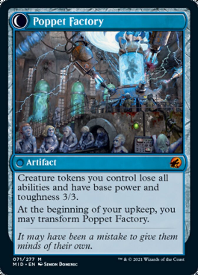 Poppet Stitcher // Poppet Factory [Innistrad: Midnight Hunt] | Shuffle n Cut Hobbies & Games