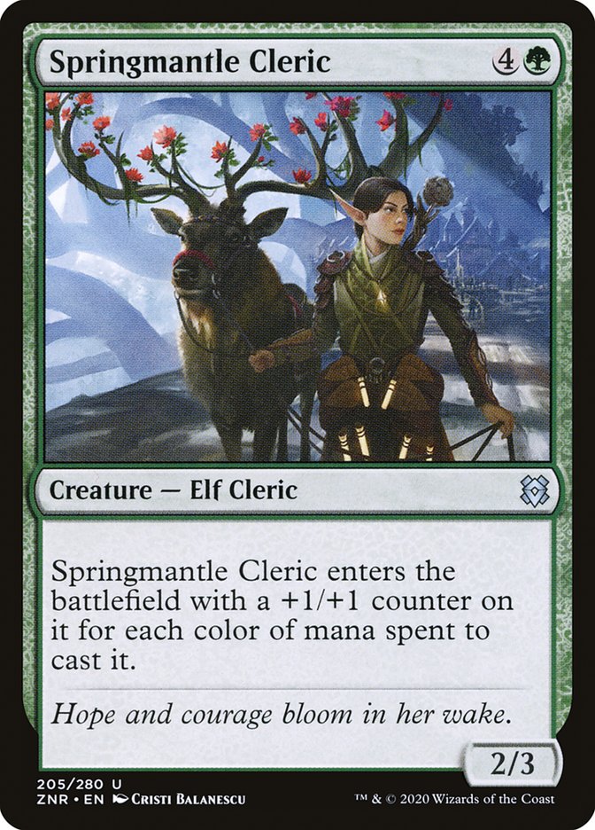 Springmantle Cleric [Zendikar Rising] | Shuffle n Cut Hobbies & Games