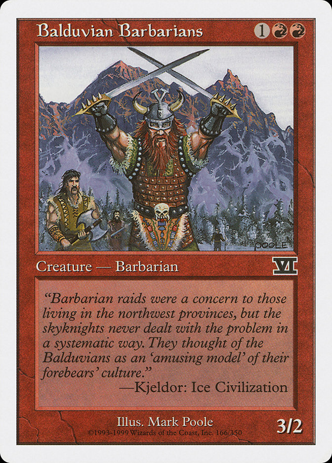 Balduvian Barbarians [Classic Sixth Edition] | Shuffle n Cut Hobbies & Games
