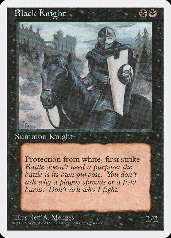 Black Knight [Fourth Edition] | Shuffle n Cut Hobbies & Games