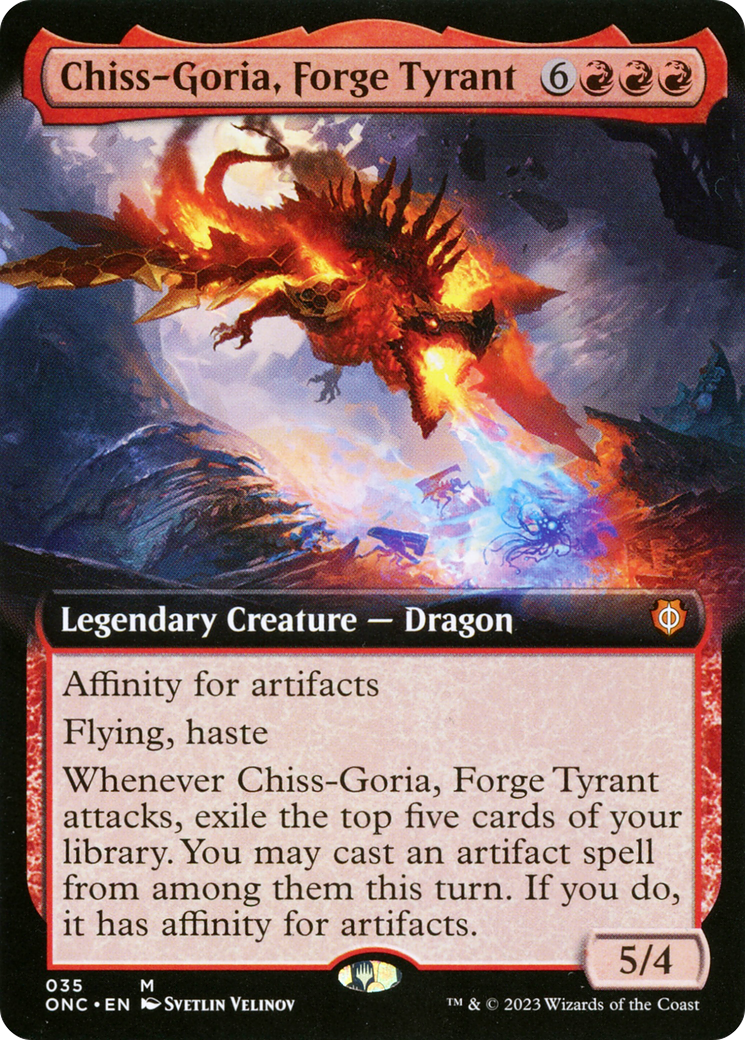 Chiss-Goria, Forge Tyrant (Extended Art) [Phyrexia: All Will Be One Commander] | Shuffle n Cut Hobbies & Games