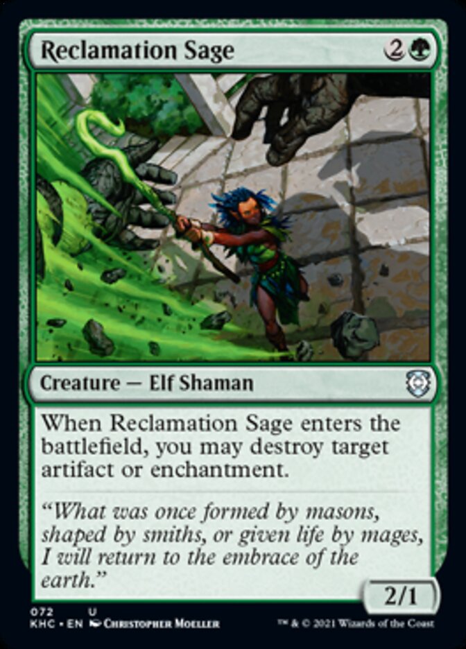 Reclamation Sage [Kaldheim Commander] | Shuffle n Cut Hobbies & Games