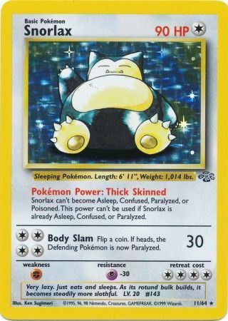 Snorlax (11/64) [Jungle Unlimited] | Shuffle n Cut Hobbies & Games