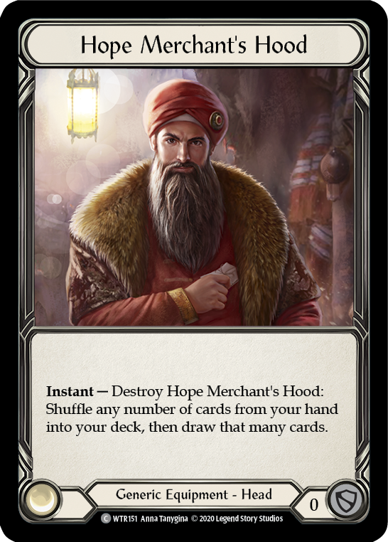 Hope Merchant's Hood [U-WTR151] (Welcome to Rathe Unlimited)  Unlimited Rainbow Foil | Shuffle n Cut Hobbies & Games