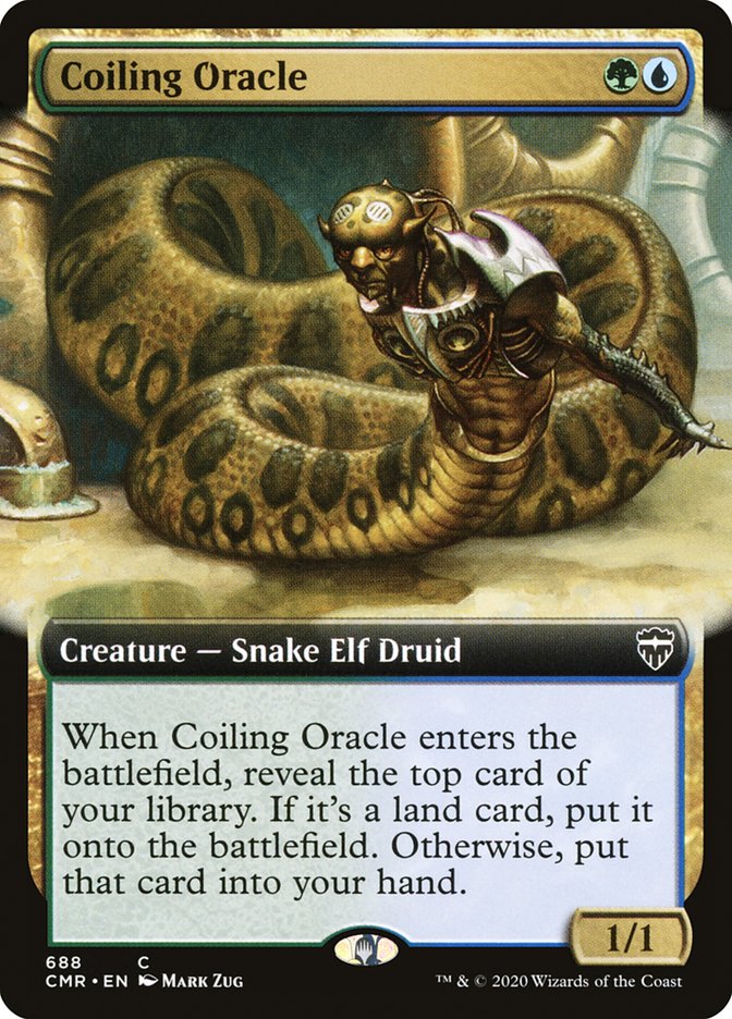Coiling Oracle (Extended Art) [Commander Legends] | Shuffle n Cut Hobbies & Games