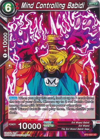 Mind Controlling Babidi [BT2-022] | Shuffle n Cut Hobbies & Games