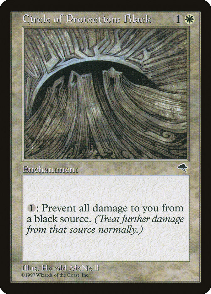 Circle of Protection: Black [Tempest] | Shuffle n Cut Hobbies & Games