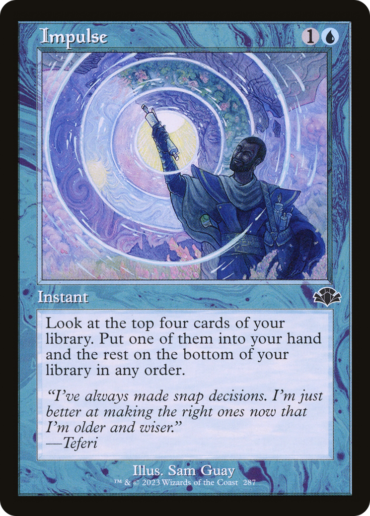 Impulse (Retro) [Dominaria Remastered] | Shuffle n Cut Hobbies & Games