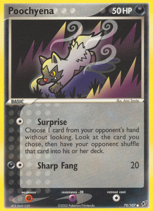 Poochyena (70/107) [EX: Deoxys] | Shuffle n Cut Hobbies & Games