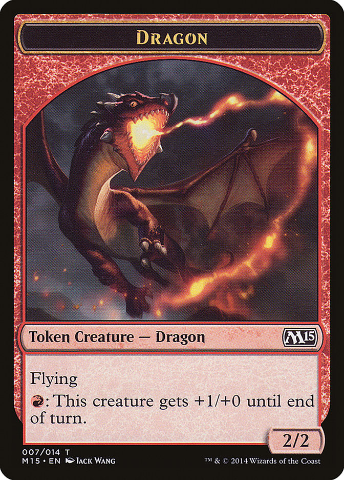 Dragon Token [Magic 2015 Tokens] | Shuffle n Cut Hobbies & Games