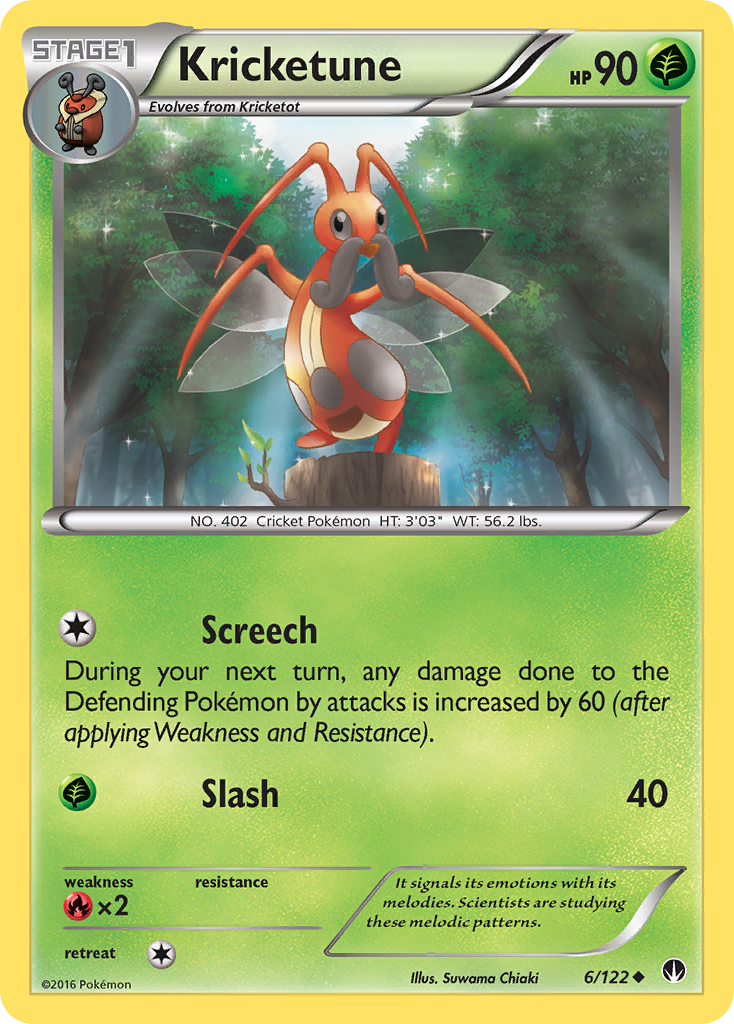 Kricketune (6/122) [XY: BREAKpoint] | Shuffle n Cut Hobbies & Games