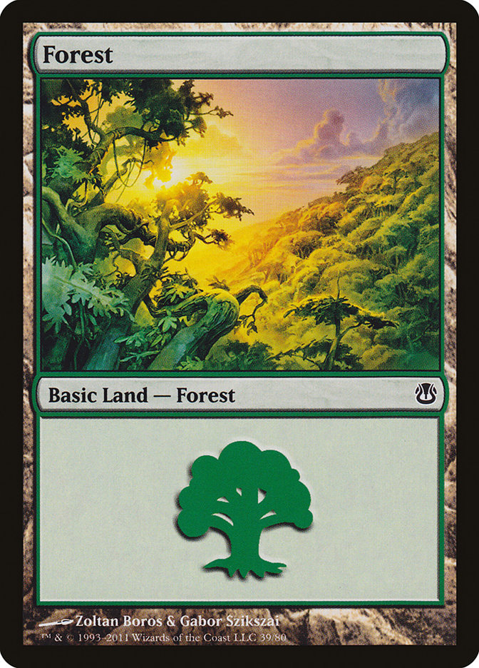 Forest (39) [Duel Decks: Ajani vs. Nicol Bolas] | Shuffle n Cut Hobbies & Games