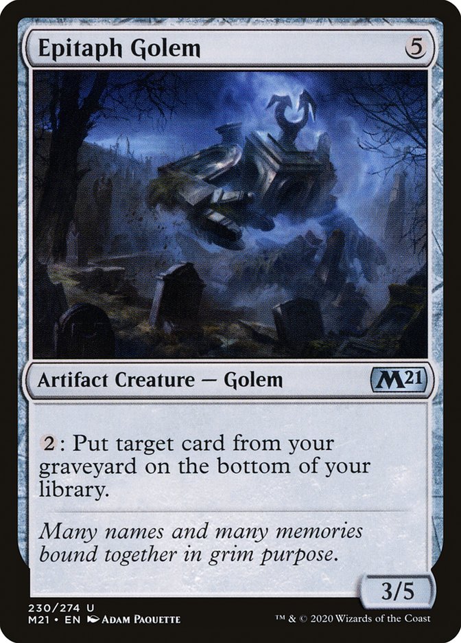 Epitaph Golem [Core Set 2021] | Shuffle n Cut Hobbies & Games