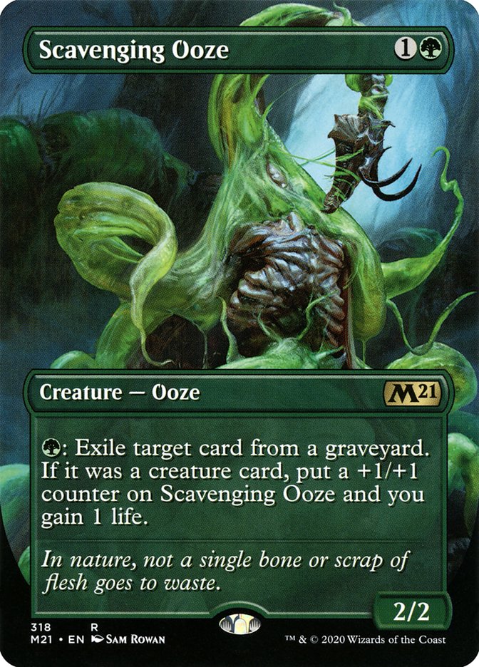 Scavenging Ooze (Borderless Alternate Art) [Core Set 2021] | Shuffle n Cut Hobbies & Games