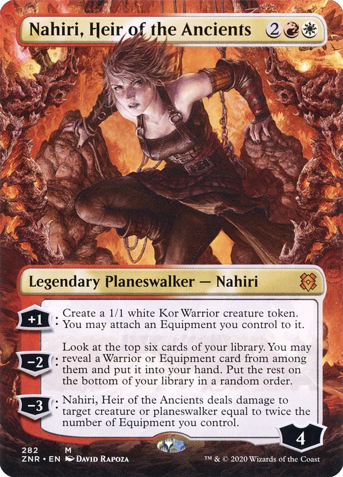 Nahiri, Heir of the Ancients (Borderless) [Zendikar Rising] | Shuffle n Cut Hobbies & Games