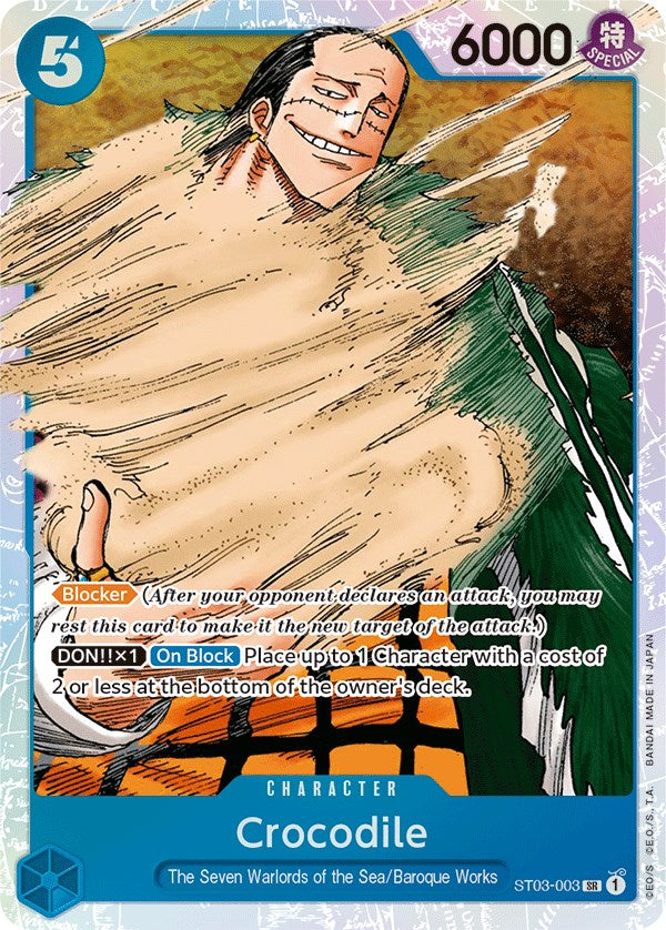 Crocodile (003) [Starter Deck: The Seven Warlords of The Sea] | Shuffle n Cut Hobbies & Games