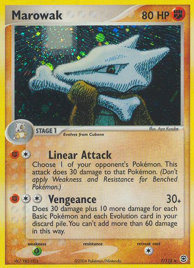 Marowak (7/112) [EX: FireRed & LeafGreen] | Shuffle n Cut Hobbies & Games