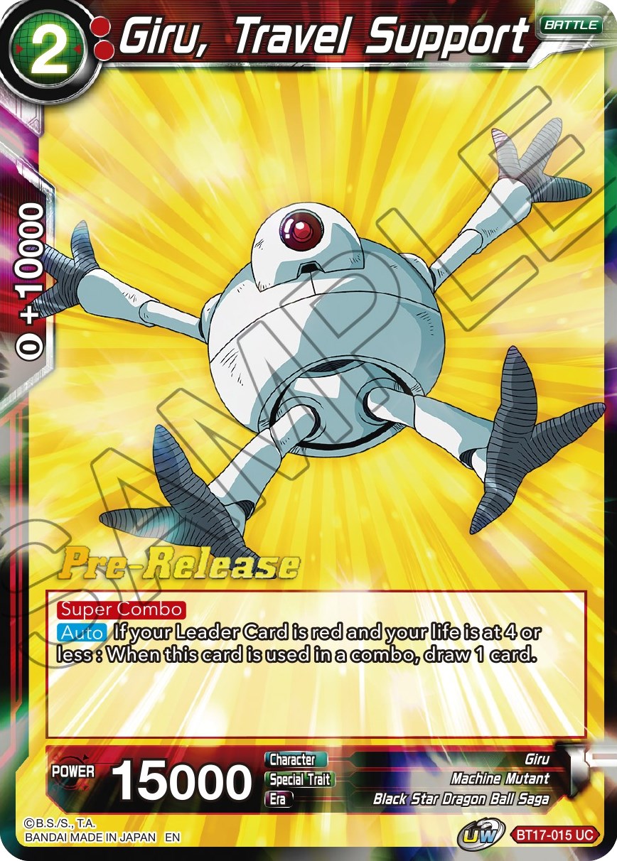 Giru, Travel Support (BT17-015) [Ultimate Squad Prerelease Promos] | Shuffle n Cut Hobbies & Games
