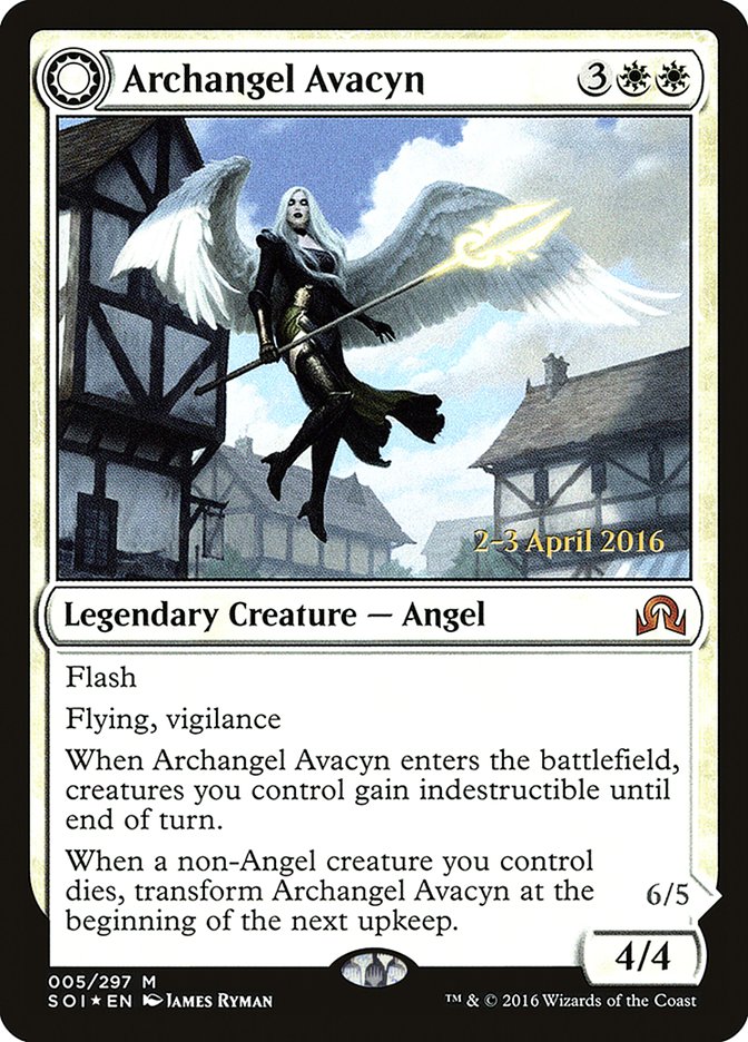 Archangel Avacyn // Avacyn, the Purifier [Shadows over Innistrad Prerelease Promos] | Shuffle n Cut Hobbies & Games