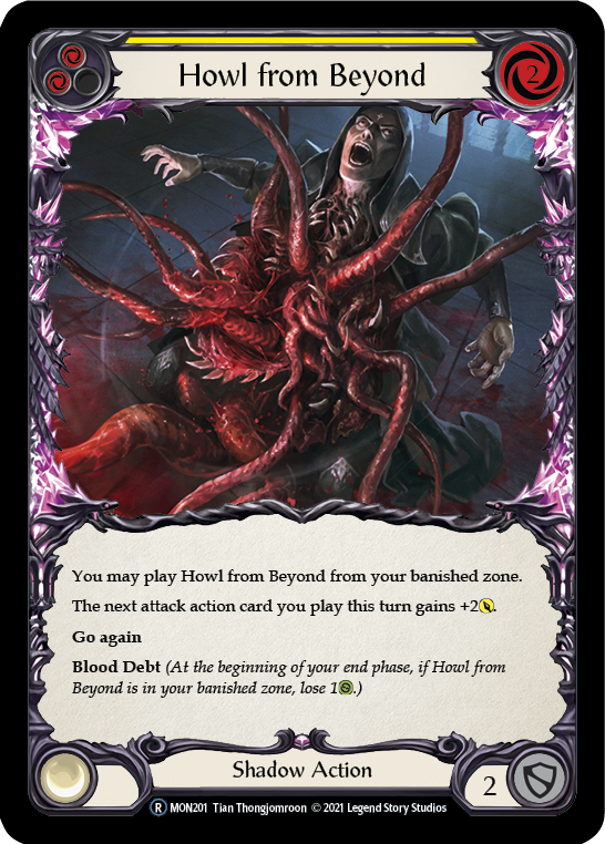 Howl from Beyond (Yellow) [U-MON201] Unlimited Edition Normal | Shuffle n Cut Hobbies & Games