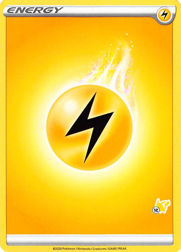 Lightning Energy (Pikachu Stamp #12) [Battle Academy 2022] | Shuffle n Cut Hobbies & Games