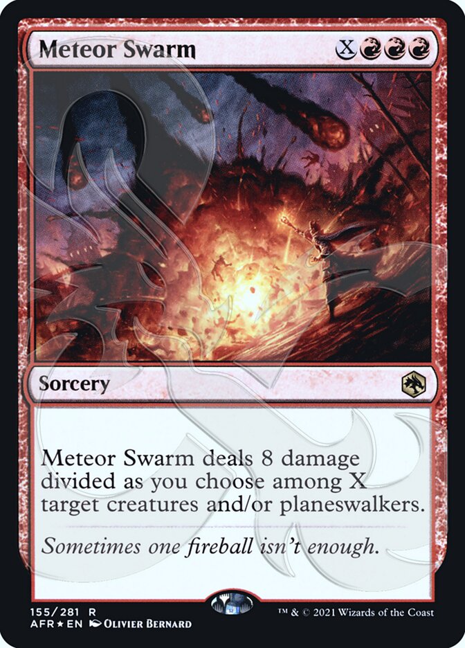 Meteor Swarm (Ampersand Promo) [Dungeons & Dragons: Adventures in the Forgotten Realms Promos] | Shuffle n Cut Hobbies & Games