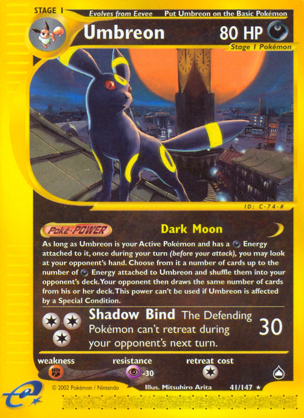 Umbreon (41/147) [Aquapolis] | Shuffle n Cut Hobbies & Games