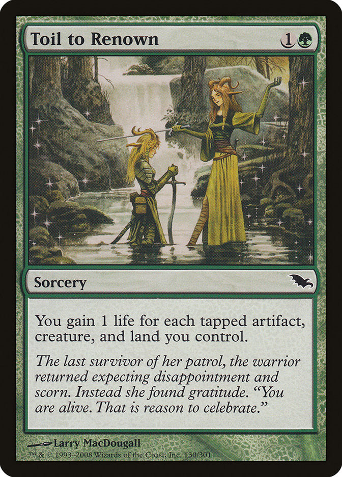 Toil to Renown [Shadowmoor] | Shuffle n Cut Hobbies & Games