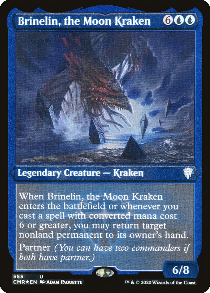 Brinelin, the Moon Kraken (Etched) [Commander Legends] | Shuffle n Cut Hobbies & Games