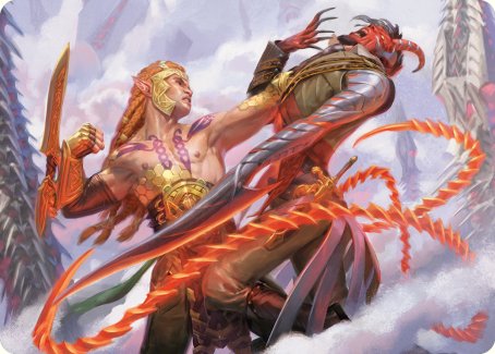 Tyvar's Stand Art Card [Phyrexia: All Will Be One Art Series] | Shuffle n Cut Hobbies & Games