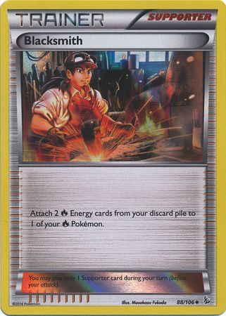 Blacksmith (88/106) (Sheen Holo Pyroar Collection Exclusive) [XY: Flashfire] | Shuffle n Cut Hobbies & Games