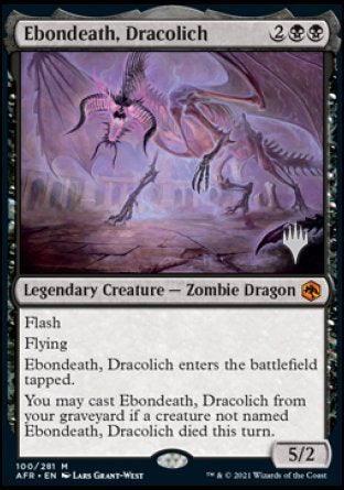 Ebondeath, Dracolich (Promo Pack) [Dungeons & Dragons: Adventures in the Forgotten Realms Promos] | Shuffle n Cut Hobbies & Games