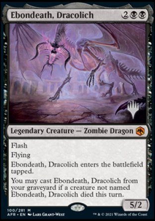 Ebondeath, Dracolich (Promo Pack) [Dungeons & Dragons: Adventures in the Forgotten Realms Promos] | Shuffle n Cut Hobbies & Games
