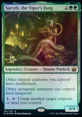 Saryth, the Viper's Fang [Innistrad: Midnight Hunt Prerelease Promos] | Shuffle n Cut Hobbies & Games