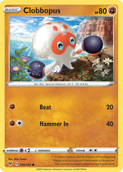 Clobbopus (100/185) [Sword & Shield: Vivid Voltage] | Shuffle n Cut Hobbies & Games