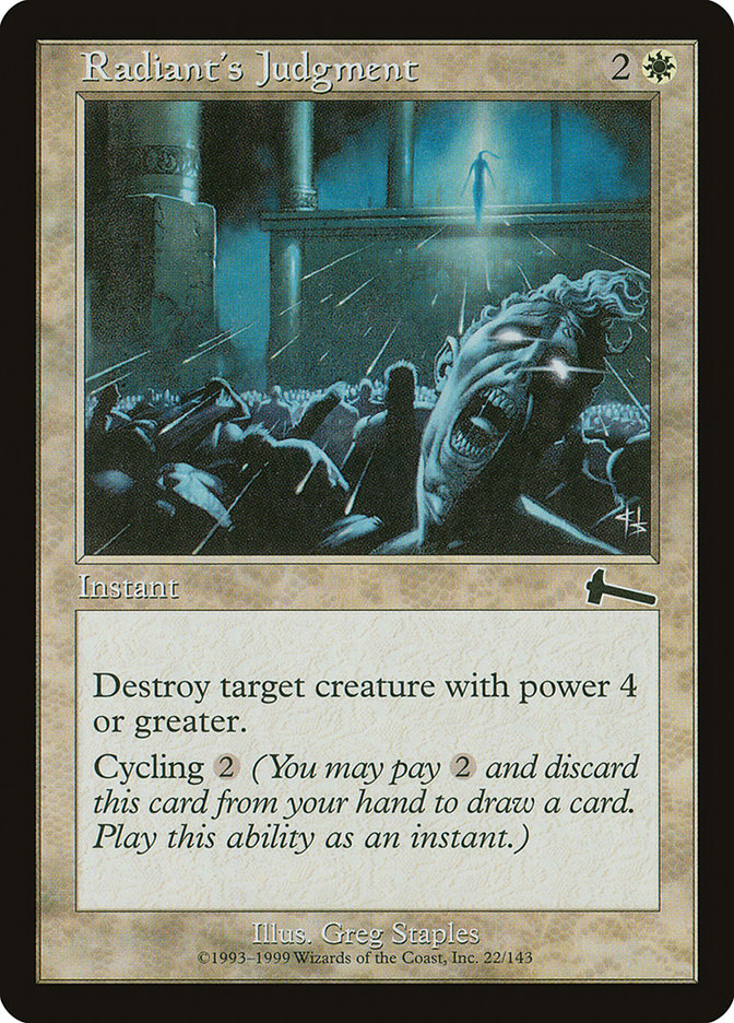 Radiant's Judgment [Urza's Legacy] | Shuffle n Cut Hobbies & Games