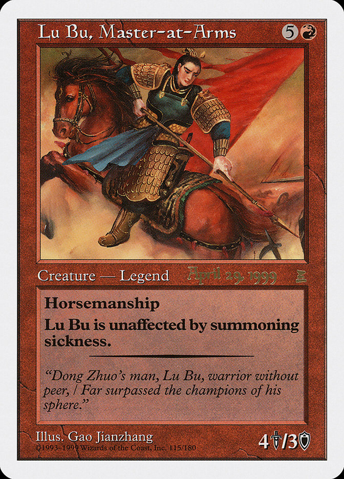 Lu Bu, Master-at-Arms (April 29, 1999) [Portal Three Kingdoms Promos] | Shuffle n Cut Hobbies & Games
