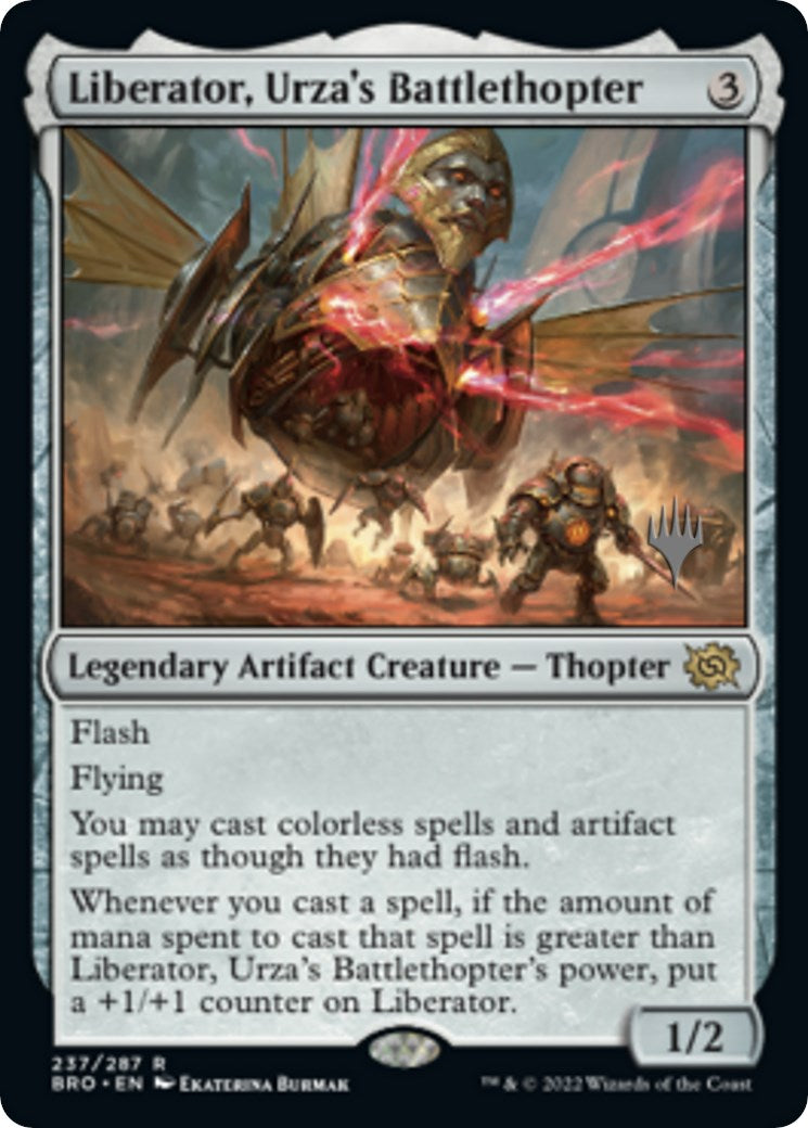 Liberator, Urza's Battlethopter (Promo Pack) [The Brothers' War Promos] | Shuffle n Cut Hobbies & Games