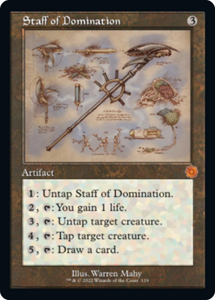Staff of Domination (Retro Schematic) [The Brothers' War Retro Artifacts] | Shuffle n Cut Hobbies & Games