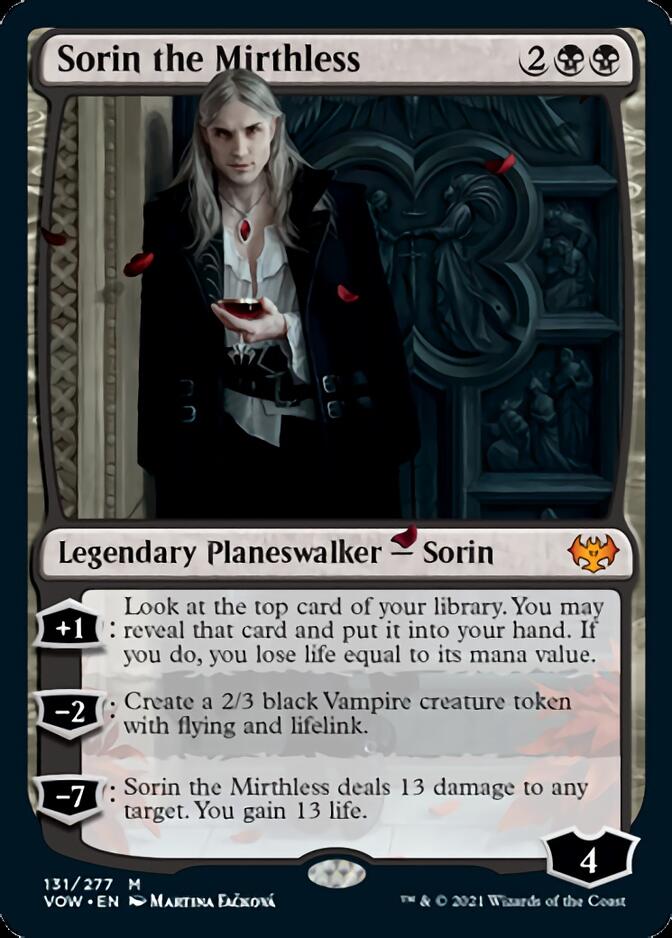 Sorin the Mirthless [Innistrad: Crimson Vow] | Shuffle n Cut Hobbies & Games