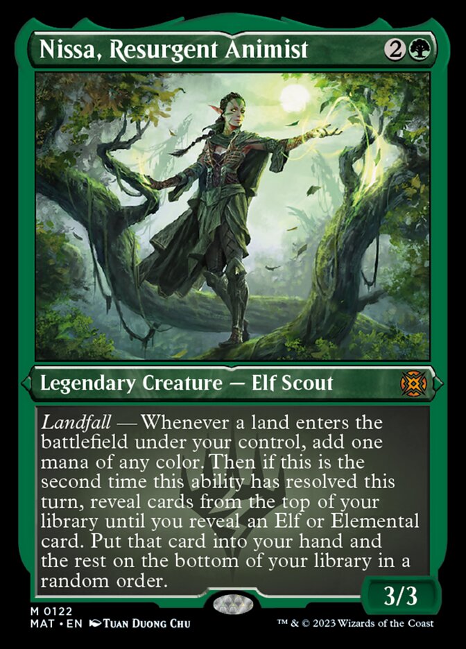 Nissa, Resurgent Animist (Foil Etched) [March of the Machine: The Aftermath] | Shuffle n Cut Hobbies & Games