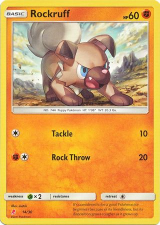 Rockruff (14/30) [Sun & Moon: Trainer Kit - Lycanroc] | Shuffle n Cut Hobbies & Games
