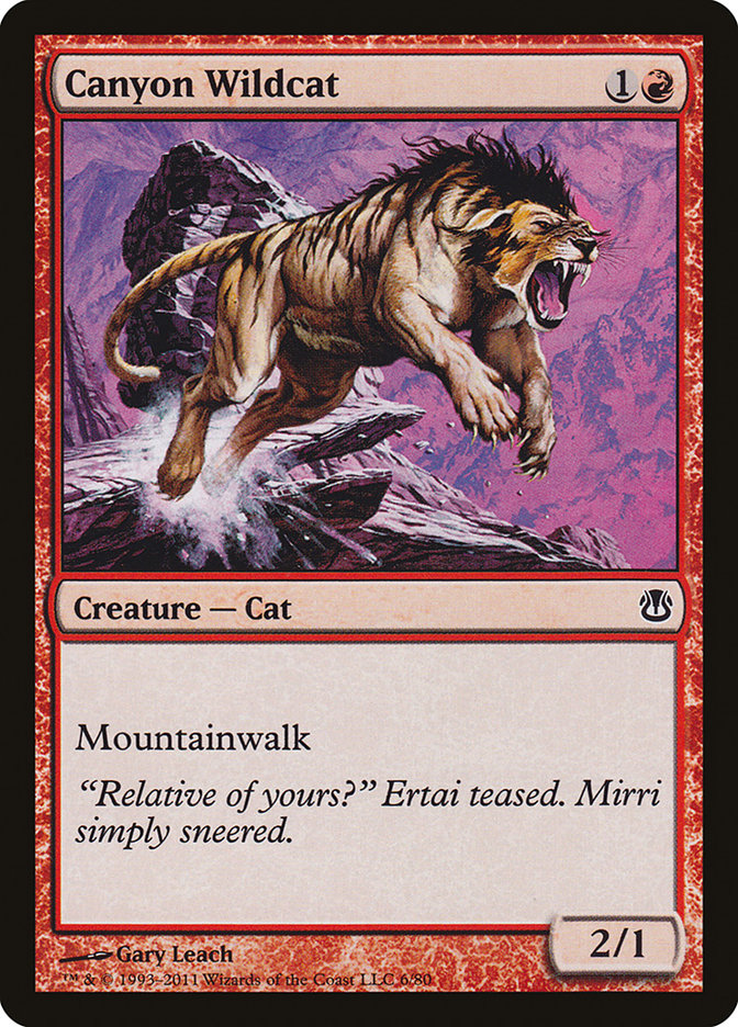 Canyon Wildcat [Duel Decks: Ajani vs. Nicol Bolas] | Shuffle n Cut Hobbies & Games