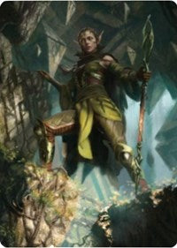 Nissa of Shadowed Boughs 1 Art Card [Zendikar Rising Art Series] | Shuffle n Cut Hobbies & Games