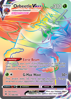 Orbeetle VMAX (186/185) [Sword & Shield: Vivid Voltage] | Shuffle n Cut Hobbies & Games