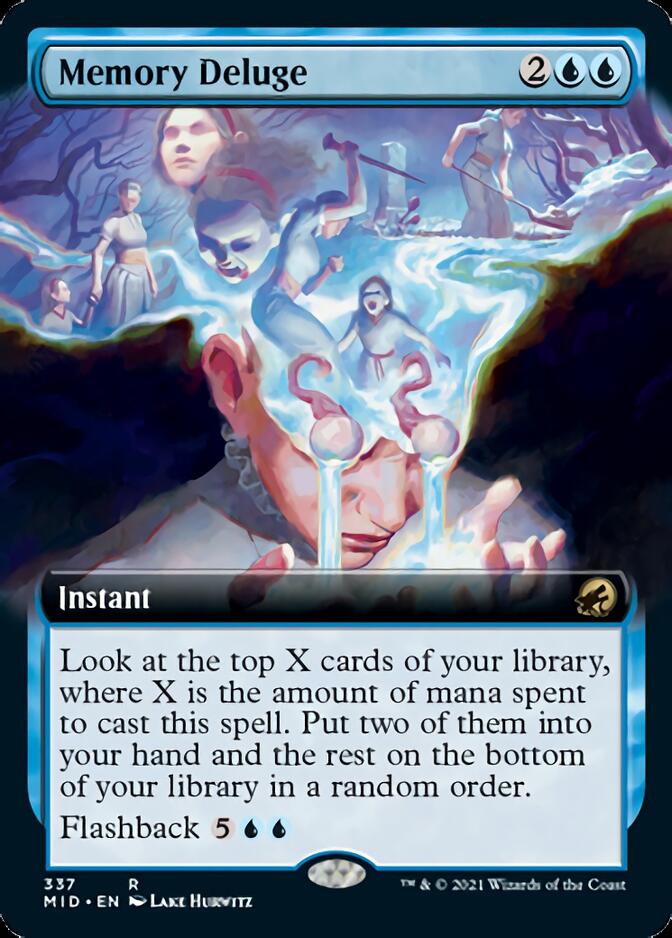 Memory Deluge (Extended Art) [Innistrad: Midnight Hunt] | Shuffle n Cut Hobbies & Games