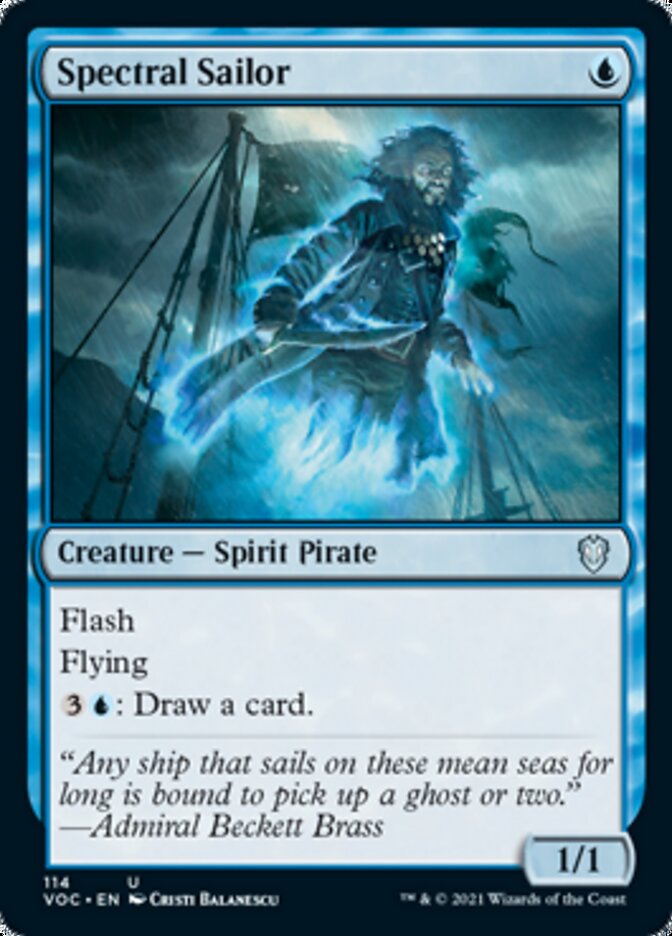 Spectral Sailor [Innistrad: Crimson Vow Commander] | Shuffle n Cut Hobbies & Games