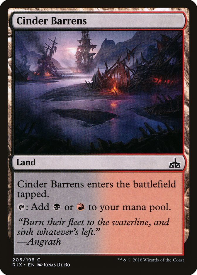 Cinder Barrens [Rivals of Ixalan] | Shuffle n Cut Hobbies & Games