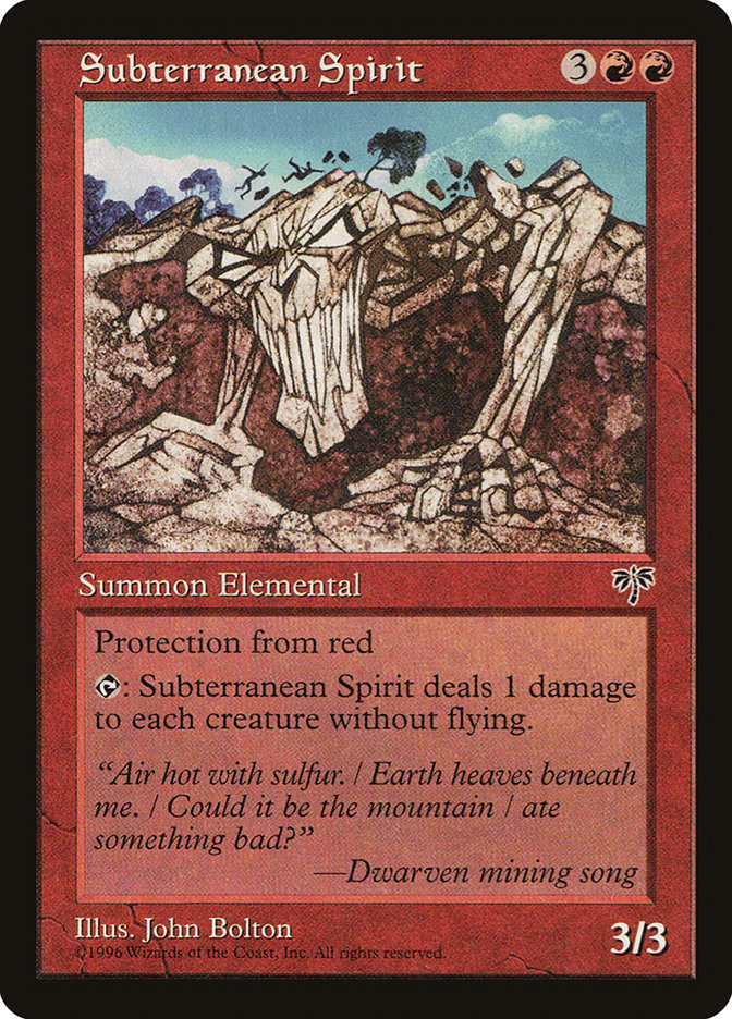 Subterranean Spirit [Mirage] | Shuffle n Cut Hobbies & Games